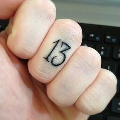 Hand tattoo, Friday the 13th, lucky number 13, font design 13 Tattoo Meaning, Number 13 Tattoos, Friday The 13th Tattoo, 13 Tattoo, 16 Tattoo, 13 Tattoos, Number Tattoos, Number 13, 1 Tattoo