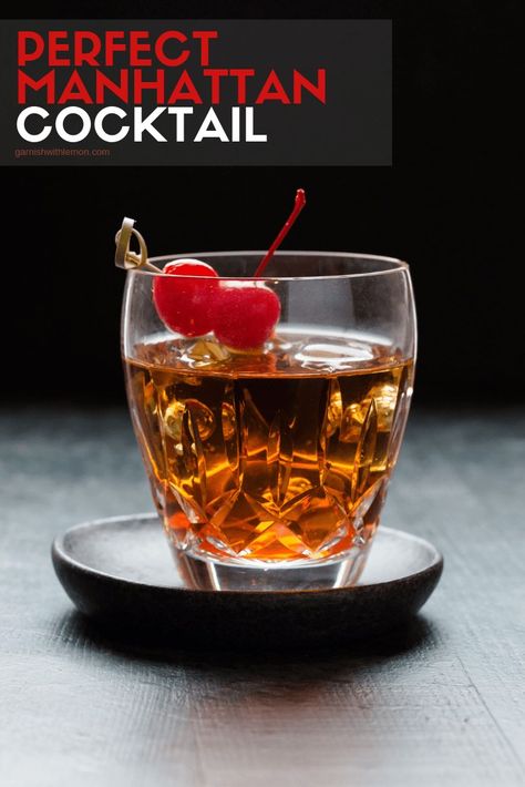 Calling all whiskey lovers, this one is for you! You can never go wrong with a classic especially when it is the Perfect Manhattan Cocktail. #manhattan #cocktails #whiskey #bourbon Bourbon Manhattan Recipe, Usa Cocktail, Perfect Manhattan Cocktail, Brandy Manhattan, Manhattan Cocktail Recipe, Manhattan Recipe, Bourbon Brands, Manhattan Cocktail, Liquor Drinks