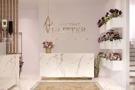 flower shop and cafe in jeddah on Behance Florist Shop Interior, Deco Spa, Gift Shop Interiors, Flower Shop Interiors, Florist Studio, Flower Shop Decor, Flower Cafe, Flower Shop Design, Spa Room Decor