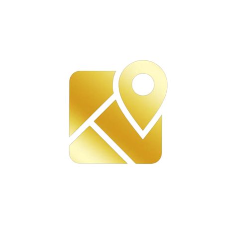 Venue Icon, Map App Icon, Homescreen Background, Gold App, Gold Map, Icon Widget, Galaxy Samsung, App Logo, No Background