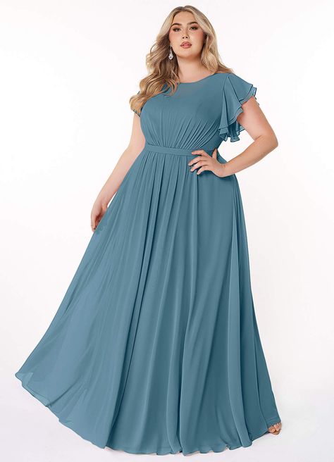 Azazie Daphne Modest Bridesmaid Dresses in Neptune | Azazie CA Dusty Teal Bridesmaid Dresses, Blue Modest Bridesmaid Dresses, Modest Bridesmaid Dresses With Sleeves, Bridesmaid Dresses Canada, Modest Bridesmaid Dress, Teal Bridesmaid, Teal Bridesmaid Dresses, Dusty Teal, Daphne Dress