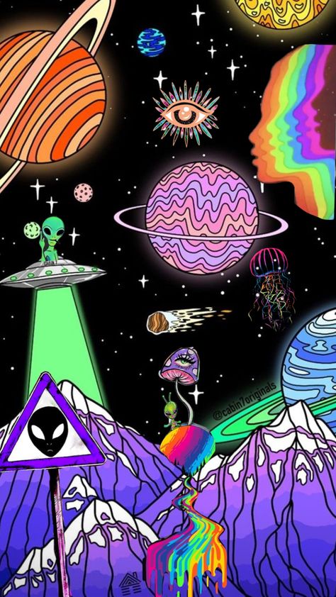 #space #alien #trippy #spacevibes Alien Iphone Wallpaper, Trippy Alien, Trippy Aesthetic, Trippy Iphone Wallpaper, Trippy Wall, Alien Drawings, Trippy Drawings, Space Drawings, Trippy Designs