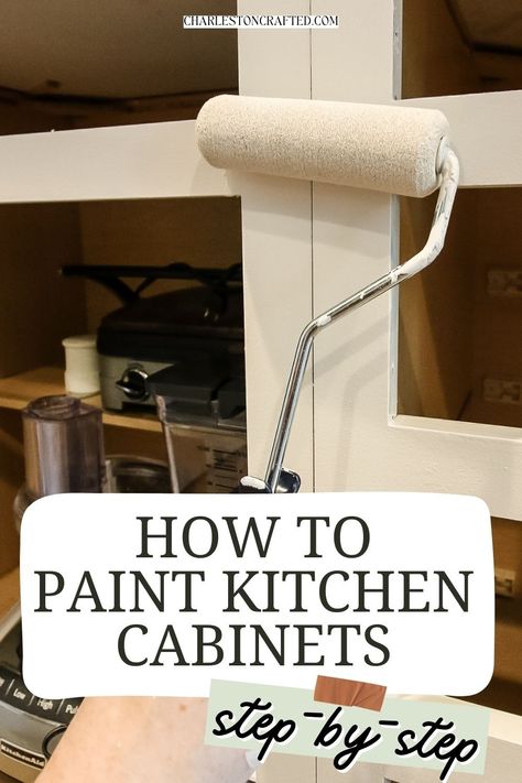 Paint is the easiest and cheapest way to transform your kitchen! Here is our complete, step by step guide on how to paint kitchen cabinets for a perfect finish! Painting Cupboards Kitchen, Kitchen Cupboard Colours, Painting Cabinets Diy, Repainting Kitchen Cabinets, Cupboard Colors, How To Paint Kitchen Cabinets, Redo Kitchen Cabinets, Diy Kitchen Cabinets Painting, Kitchen Cabinet Color Ideas