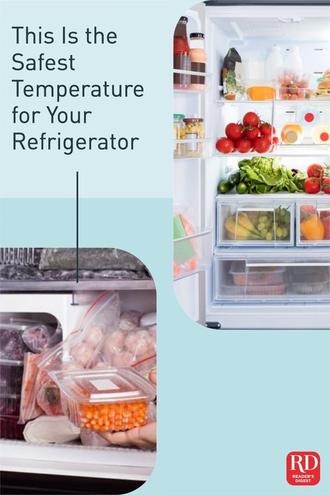 Keep your food fresh longer—and help prevent foodborne illnesses—by keeping your refrigerator humming at the right temperature.Keep your food fresh longer—and help prevent foodborne illnesses—by keeping your refrigerator humming at the right temperature. #refrigerator #temperature #foodsafety Fridge Temperature Chart, Cooked Chicken Temperature, Tasty Fried Rice, Foodborne Illness, Store Kitchen Appliances, Temperature Chart, Refrigerator Temperature, Refrigerator Repair, Best Refrigerator