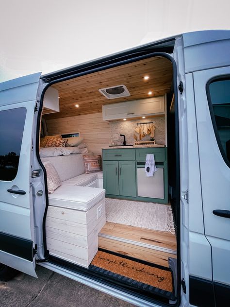 Van Conversion Walls, Mercedes Camper Van, Small Camper Vans, Camper Van Interior, Mercedes Camper, Mercedes Sprinter Camper, Mercedes Van, Camper Interior Design, Small Camper