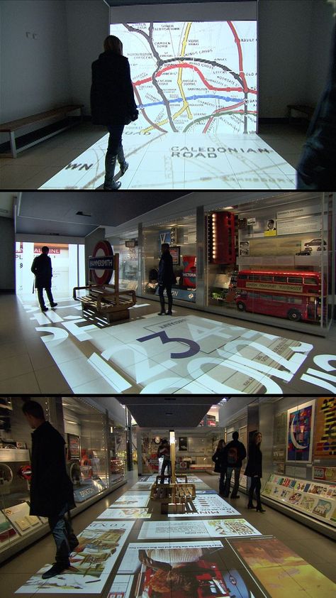 Floor Projector, Immersive Installation, Small Restaurant Design, Future Thinking, London Transport Museum, Floor Screen, Transport Museum, Small Restaurant, Projection Screens