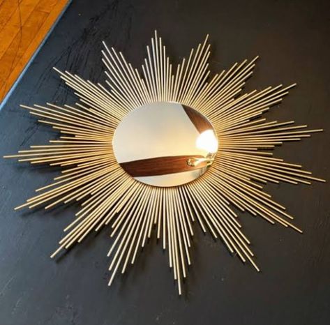 Gold Starburst Wall Decor, Gold Mirror Decor, Mirror Wall Decor Living Room Modern, Sunburst Mirror Wall, Starburst Mirror Wall, Sunburst Mirrors, Wall Mirror Decor Living Room, Gold Sunburst Mirror, Sunburst Wall Art