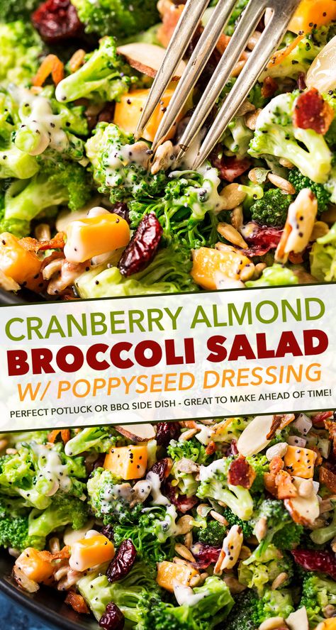 Flower Salad, Chef Salad Recipes, The Chunky Chef, Chunky Chef, Poppyseed Dressing, Broccoli Salad Recipe, Vegan Salad Recipes, Holiday Side, Salad Recipes For Dinner