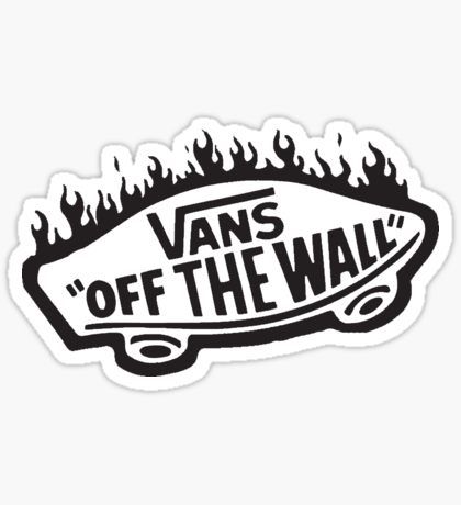 Vans Off The Wall Thrasher Flame Sticker Vans Wallpaper, Vsco Stickers, Skate Stickers, Vans Ultrarange, Iphone Stickers, Snapchat Stickers, Red Bubble Stickers, Black And White Stickers, Bubble Stickers