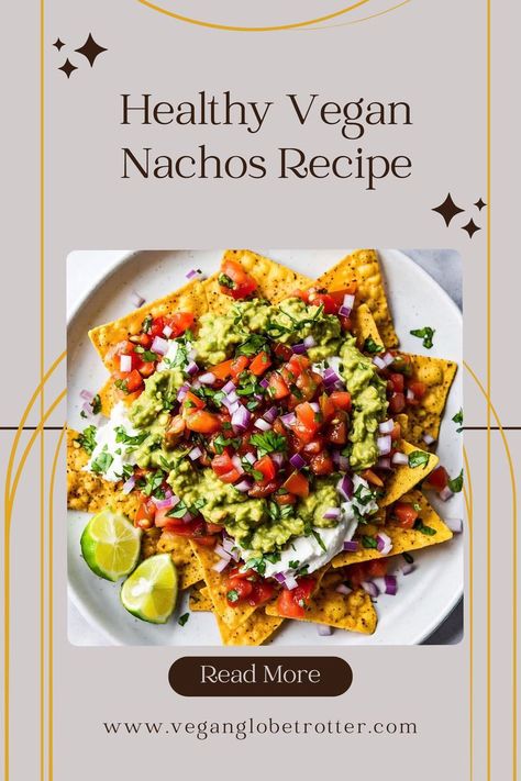 Elevate Your Snack Game with Vegan Nachos! 🌮 A delicious and nutritious alternative to traditional nachos. #veganrecipes #healthyeating #plantbased Vegan Nachos Plant Based, Plant Based Nachos, Vegan Nachos Recipe, Dairy Free Nachos, Nachos Vegetarian, Veggie Nachos, Healthy Nachos, Vegetarian Nachos, Vegan Nachos