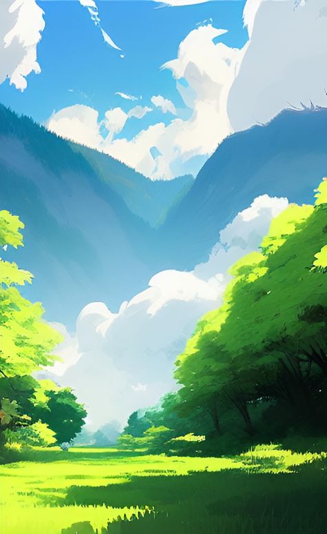 Digital Art Scenery Landscapes, Anime Environment Art, Digital Art Mountains, Environment Reference Photography, Mountain Background Drawing, Anime Environment, Digital Landscape Art, Landscape Step By Step, Digital Art Landscape