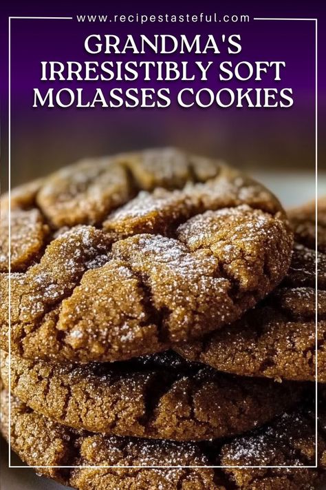 These super soft molasses cookies are bursting with the delightful flavors of molasses, ginger, and cinnamon. Perfectly spiced and incredibly chewy, they’re a nostalgic treat that’s perfect for cozy afternoons. Easy to make and hard to resist, Grandma’s molasses cookies will be a hit in any household. Molasses Cookies With Candied Ginger, Ree Drummond Molasses Cookies, Grandma’s Molasses Cookies, Disney Molasses Cookies, Gingerbread Cookies Molasses, The Best Molasses Cookies, Molasses Cookies With Crisco, Best Chewy Molasses Cookies, Cooking With Molasses