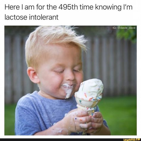 Found on iFunny Lactose Intolerant Funny, Milk Fic, Lactose Intolerance, Z Nation, Lactose Intolerant, Cheat Day, Totally Me, Just Funny, Makes Me Laugh