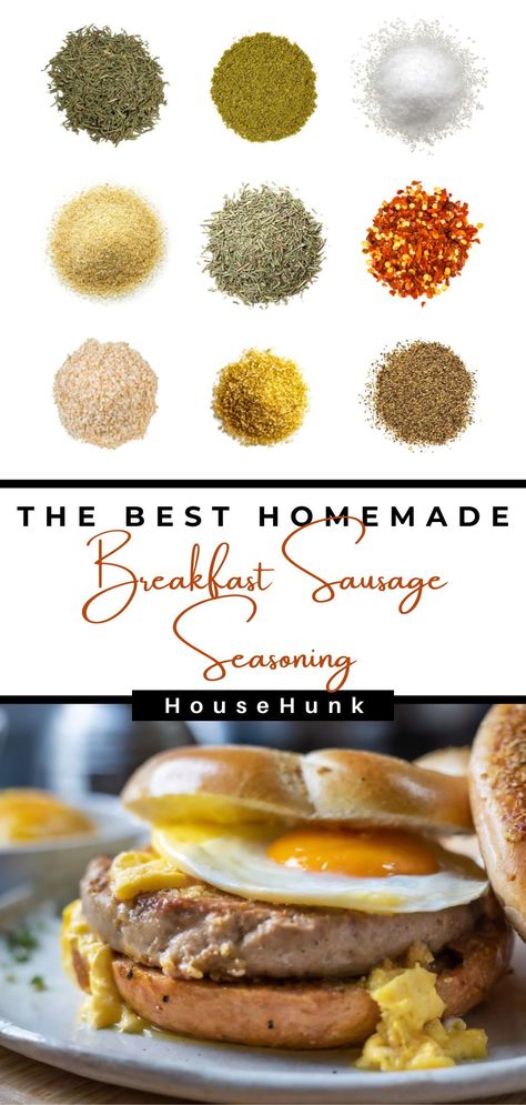 Start your day right with Homemade Breakfast Sausage Seasoning! Craft flavorful sausages bursting with savory herbs and spices. Perfect for breakfast feasts! Make Your Own Breakfast Sausage, Make Breakfast Sausage, Sausage Flavoring, Homemade Pork Breakfast Sausage Recipes, Breakfast Sausage Spices, Breakfast Seasoning Blend, Spices For Breakfast Sausage, Sausage Spices Recipe, Breakfast Sausage Seasoning Jimmy Dean