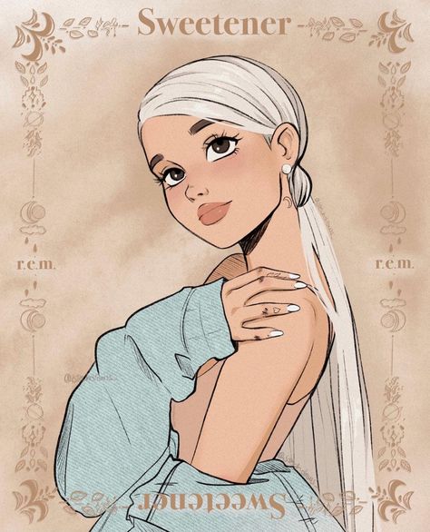 Stech☁️🌙 on Instagram: “☁️Sweetener☁️, in these days i’m obsessed with this album so i decider to make a drawing about It ✨ Hope u like It!!! Give me your opinion…” Ariana Grande Anime, Ariana Grande Background, Ariana Grande Album, Ariana Grande Drawings, Ariana Grande Sweetener, Ariana Grande Fans, Ariana Grande Cute, Ariana Grande Wallpaper, Ariana Grande Photoshoot