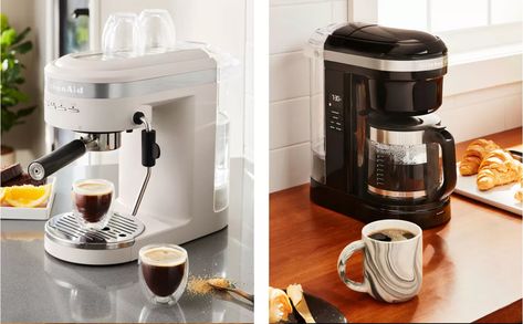 Espresso vs. Coffee: What is the Difference? | KitchenAid Coffee Shop Business Plan, Espresso At Home, Serving Sizes, Coffee Shop Business, Drip Coffee Makers, Automatic Espresso Machine, Countertop Appliances, Caffeine Content, Espresso Drinks