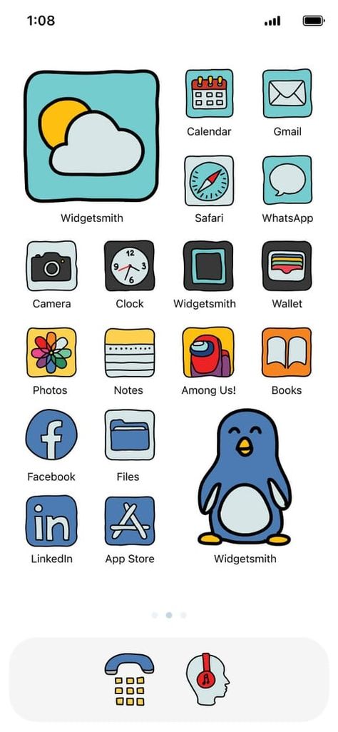 "Aesthetic" app icons Cartoon Iphone App Icons, Share It App Icon, App Icons Colorful, App Store Icon Aesthetic, Doodle App Icons, Apps Drawing, Apple App Icons, Free Iphone App Icons, App Icon Theme