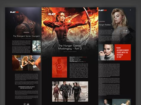 Netflix Magazine Layout, Movie Magazine Design, Cinema Magazine Design, Movie Magazine Layout, Table Of Content Design, Movie Brochure, Creative Magazine Layout, Digital Magazine Layout, Magazine Examples