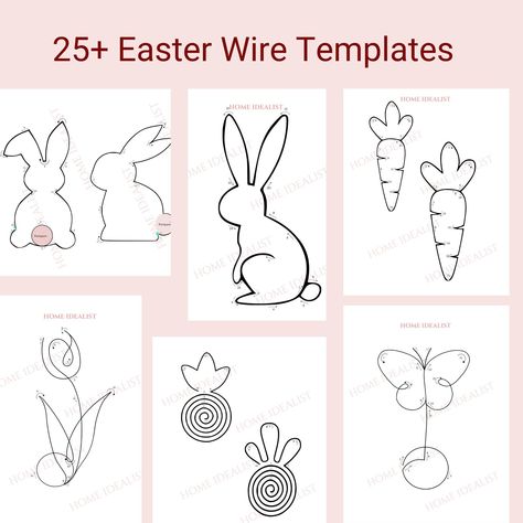 Knitted Wire Art, Wire Patterns, Wire Knitting, Easter Templates, French Knitting, Knitted Wire, Art Templates, I Cord, Art Template