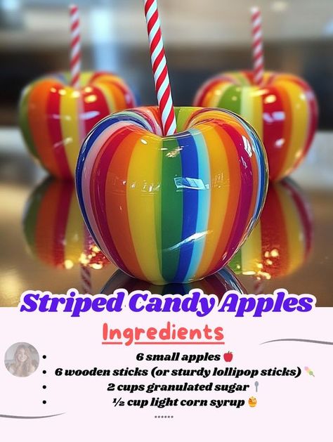 Candy Apples Diy, Colored Candy Apples, Candied Fruit Recipes, Halloween Candy Apples, Gourmet Candy Apples, Mini Caramel Apples, Lollipop Recipe, Candy Apple Recipe, Caramel Apples Homemade