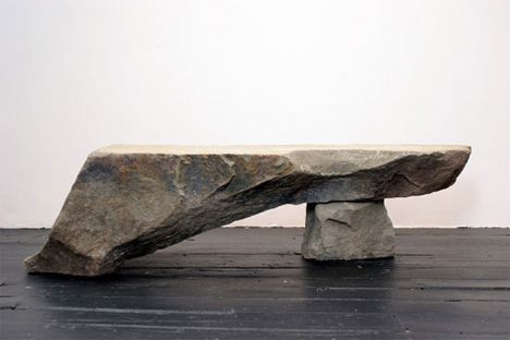 Flintstones Furniture: 15 Designs Made of Stone and Lava Max Lamb, Spray Paint Furniture, Used Outdoor Furniture, Asian Homes, Asian Home Decor, Stone Bench, Primitive Furniture, Quirky Home Decor, Cheap Furniture