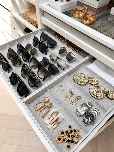 Organize Life, Dream Closet Design, Walk In Closet Design, Walk In Robe, Jewelry Drawer, Wardrobe Room, Closet Decor, Bedroom Closet Design, Three Birds