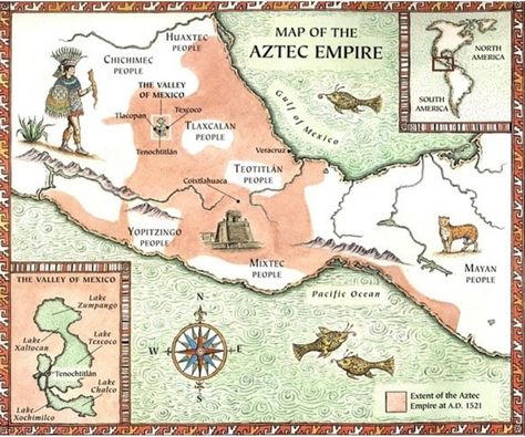 Aztec Empire Map, Aztec History, Pta Mom, Creative Maps, Triple Alliance, Mexico People, Labyrinth Art, Ancient Mexico, Mayan People