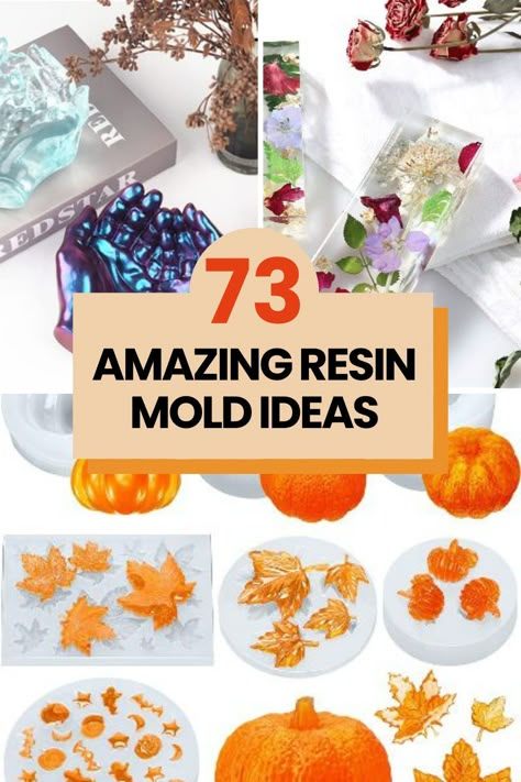 Head over to the blog for 73 amazing resin mold ideas + how to make a DIY mold for epoxy jewelry or a craft project that doesn’t require expensive mold-making equipment. Painting Resin Molds, Acrylic Molds Diy, How To Make Resin Molds At Home, How To Make Resin Molds Diy, Diy Molds For Resin, Resin Moulds Ideas, Diy Resin Molds Ideas, How To Use Resin Molds, Resin Craft Molds