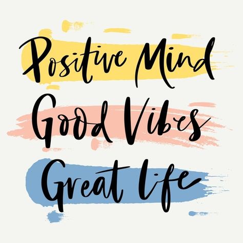 Positive mind lettering concept | Free Vector #Freepik #freevector #typography #colorful #message #calligraphy Calligraphy Quotes Doodles, Brush Lettering Quotes, Colorful Quotes, Drawing Aesthetic, Hand Lettering Quotes, Color Quotes, Art And Painting, Calligraphy Quotes, Lettering Quotes