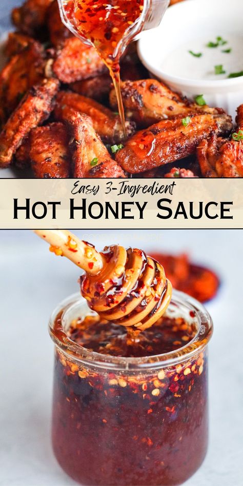 Hot Honey Wing Sauce, Hot Honey Garlic Sauce, Hot Honey Glaze, Honey Hot Sauce Recipes, Hit Honey Sauce, Healthy Hot Honey Recipes, Honey Hot Sauce Chicken, Homemade Hot Honey Sauce, How To Make Hot Honey Sauce