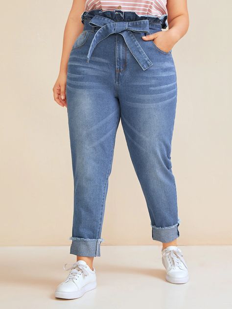 Belted Jeans, Paper Bag Jeans, Bags Brands, Footed Leggings, Plus Zise, Bag Jeans, Paperbag Pants, Warm Leggings, Fur Clothing