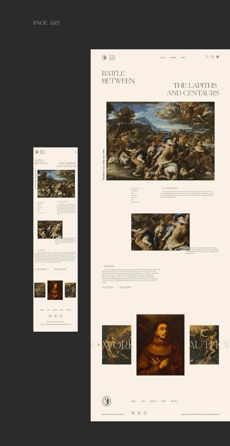 State Hermitage Museum, Hermitage Museum, Art Web, Presentation Layout, Website Design Layout, Website Redesign, Web Inspiration, Minimal Web Design, Web Layout