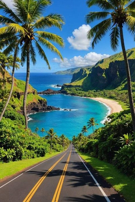 Hawaii Life Aesthetic, Green Vision Board, Summer In Hawaii, Vacation Background, Tropic Island, Tropical Photos, Pretty Backrounds, Travel Island, Hawaii Pictures