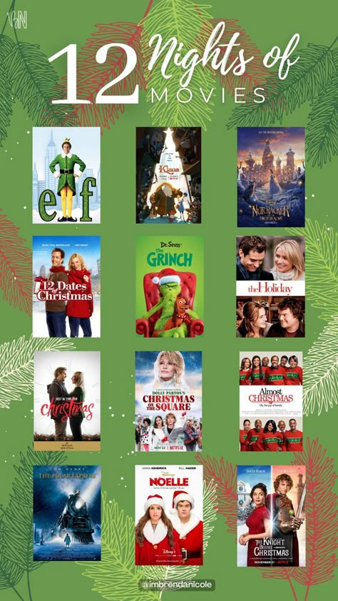 The Knight Before Christmas, 12 Dates Of Christmas, Christmas Movies List, Christmas To Do List, Xmas Movies, Christmas Movie Night, Halloween Movie Night, Most Paused Movie Scenes, Best Christmas Movies