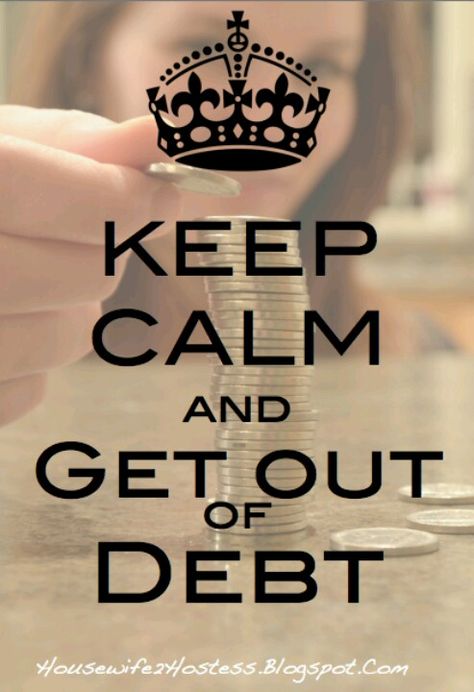 Get out of debt Debt Quotes, Debt Freedom, Budgeting 101, Money Makeover, Financial Peace, Student Loan Debt, Show Me The Money, Budget Saving, Money Money Money