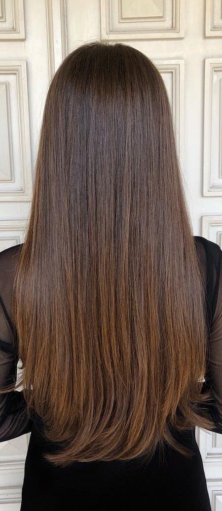 Strait Hair Haircut, Chocolate Brown Hair Color, Hair School, Chocolate Brown Hair, Nice Hair, Brown Hair Color, Long Brown Hair, Balayage Brunette, Super Long Hair