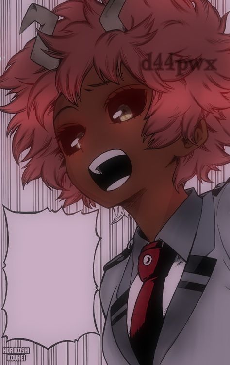 Mina Ashido Black Skin, Black Mina Ashido, Bipoc Art, Mha Mina Ashido, Anime Character Black, Iphone Wallpaper Fire, Black Toga, Mha Mina, Mha Redesigns