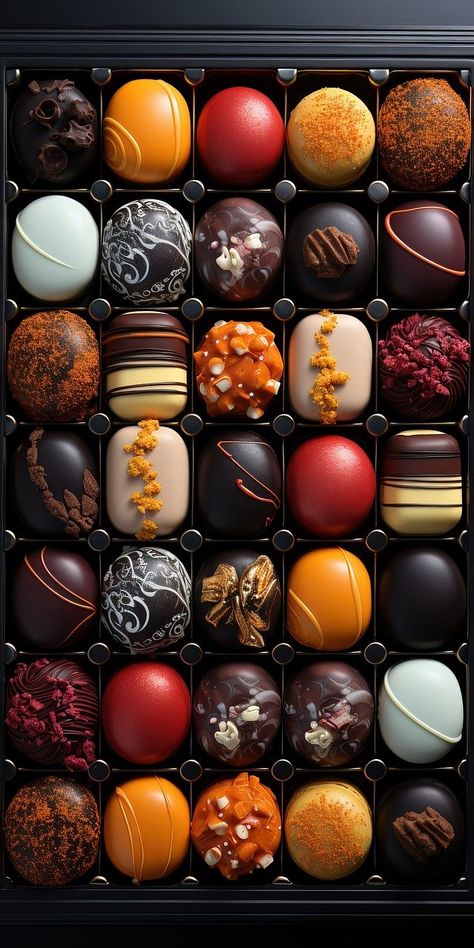 Chocolate Dreams, Luxury Chocolate, Chocolate Delight, Chocolate Art, Beautiful Wallpaper For Phone, Artisan Chocolate, Cute Food Art, Food Wallpaper, Eating Food