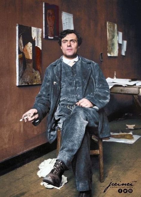 Modigliani Modigliani Art, Alice Neel, Cafe Society, Artist Studios, Amedeo Modigliani, Celebrity Culture, Figurative Artwork, Van Gogh Art, Beauty Of The World