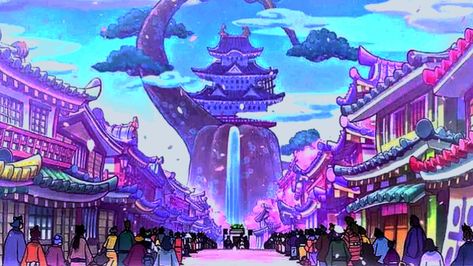 🍂🀄⛩️The country of Wano Kony🍂🀄⛩️ / One Piece Wano Onepiece Scenery, One Piece Wallpaper Aesthetic Pc, Wano Onepiece Landscape, One Piece Aesthetic Icon, One Piece Background Landscape, One Piece Landscape, Wano Onepiece, One Piece Wallpaper Desktop 4k, One Piece Islands