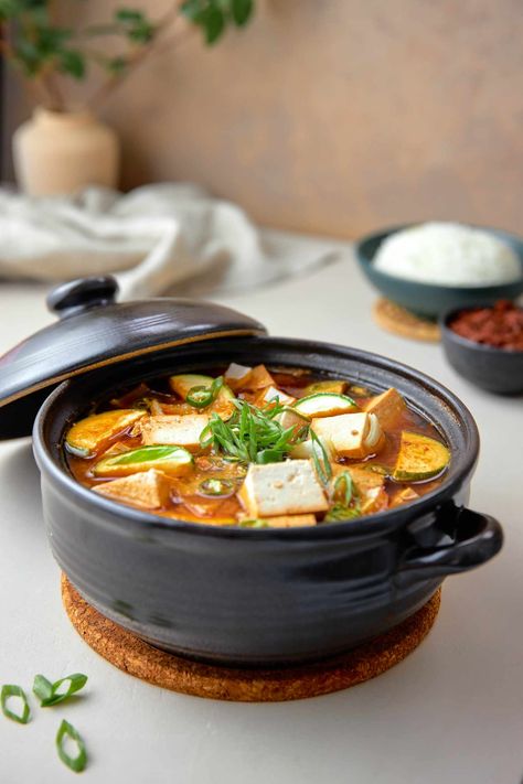 Korean Stews, Doenjang Jjigae Recipe, Dan Espinoza, Doenjang Jjigae, Korean Stew, Jjigae Recipe, Doenjang Recipe, Kimchi Jjigae, Asian Soup Recipes