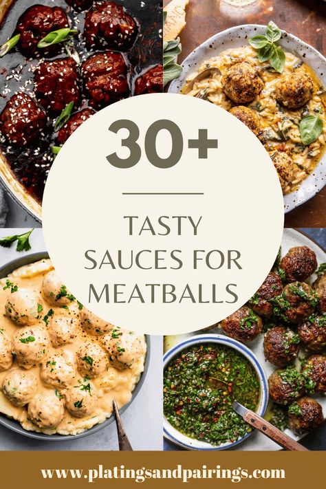 Sauce For Pasta And Meatballs, Creamy Sauce For Meatballs, Meatballs No Tomato Sauce, Keto Sauce For Meatballs, Turkey Meatball Dipping Sauce, Chicken Meatball Dipping Sauce, Ikea Chicken Meatballs Recipe, Meat Ball Sauce Recipe Easy, Meatball Toppings Sauces