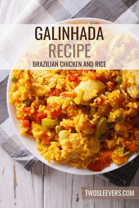 Bring the vibrant flavors of Brazil to your table with this delicious Galinhada recipe! This one-pot chicken and rice dish is infused with aromatic spices and fresh herbs, making it a comforting and flavorful meal perfect for any occasion. Brazilian Chicken And Rice, Galinhada Recipe, Braised Beef Recipes, Brazilian Chicken, Chicken And Rice Dishes, Brazilian Dishes, South American Recipes, Recipes Greek, Best Food Recipes