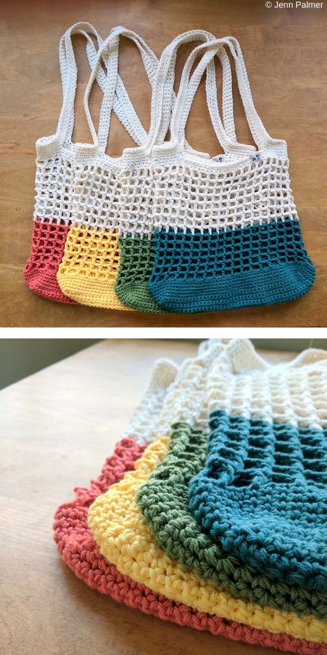 Market Bag Crochet, Tote Crochet, Crochet Shell Stitch, Crochet Market, Crocheted Bags, Bag Pattern Free, Crochet Market Bag, Haken Baby, Crochet Clutch