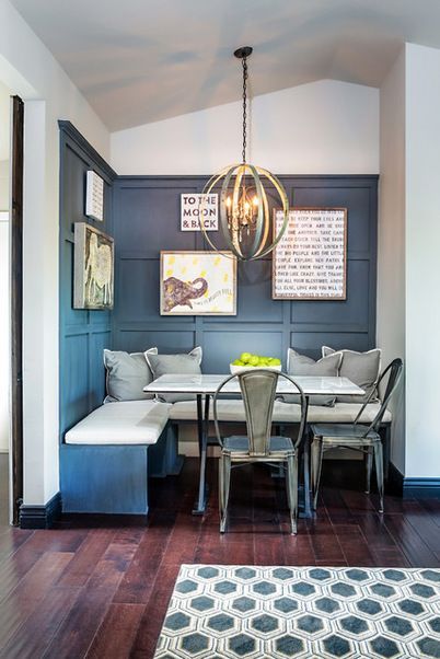 Breakfast Nooks - My 10 top favourites Dining Snug, Banquette Ideas, Built In Banquette, Kitchen Banquette, Dining Room Remodel, Breakfast Nooks, Banquette Seating, Kitchen Benches, Kitchen Nook