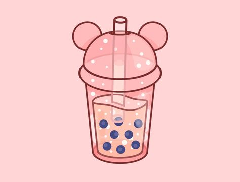 Minuman Starbucks, Cute Bubble Tea, Cute Food Wallpaper, Cute Boba, Tea Wallpaper, Bubble Drawing, Icon Game, Tea Illustration, Bubble Tea Boba