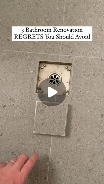 On the Ball Bathrooms on Instagram: "When it comes to renovating bathrooms for over 20 years you will have some regrets but below are the most common ones I come across.  1.Not Using A Double Shower Head 💧  When we refer to double we are talking the combination of overhead and hand held.   The hand held is great for cleaning and if you do not want to get your hair wet. Overhead showers are nice for constant showers and ease of use so the combo is a dream.  2.Not Tiling Full Height 📏  Full height tiling or tiling to the ceiling has both the added look of luxury and longevity with it being easier to clean and maintain with no need for painting plus easy wiping down.  3. Not Using Big Drains 🕳️  With the use of larger and larger tiles the smaller drains often require lots of cutting around Dual Shower Heads Master Baths Walk In, Dual Shower Heads Master Baths, Double Shower Head Master Baths, Double Shower Head, Double Shower Heads, Ceiling Shower Head, Dual Shower Heads, Double Shower, Large Tile