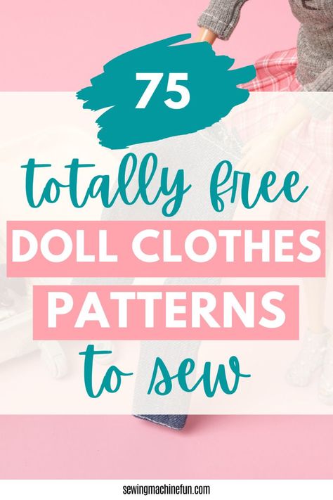 Top Free Doll Clothes Patterns for DIY Sewing Free Doll Dress Patterns Free Printables, Sew Doll Clothes Pattern Free Printable, Free Doll Patterns To Sew, Doll Clothes Patterns Free Printables, Easy Clothing Patterns, Free Patterns Sewing, Free Patterns, Free Sewing Patterns Printable, Doll Patterns Free Sewing