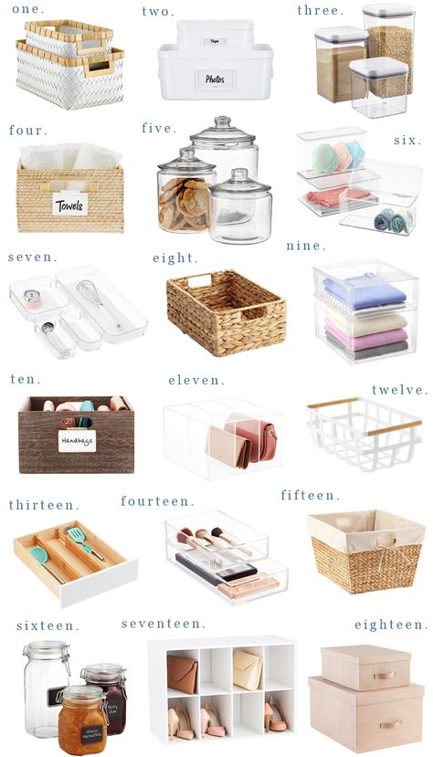 Tidying Up | Over 18 Items To Help You Spark Joy & Get Organized Like Marie Kondo - Lauren Nelson Hiasan Bilik Tidur, Desain Pantry, Organized Kitchen, Diy Bathroom Storage, House Organisation, Kitchen Organization Pantry, The Home Edit, Marie Kondo, Home Organisation