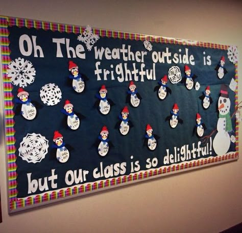 Winter Snowman and Snowflake Classroom Bulletin Board. December Bulletin Boards, Creative Bulletin Boards, Valentine Bulletin Boards, Christmas Bulletin Boards, Winter Bulletin Board, January Bulletin Boards, Nursing Board, Winter Bulletin, Winter Bulletin Boards